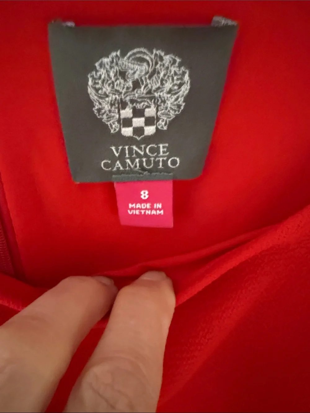 Vince Camuto Bold Red. Mid sleeve   Shift Dress. Size 8